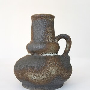 Vintage Jopeko Keramik Scorched Earth Textured Fat Lava Ceramic Pitcher Vase Retro Mid Century Modern West German Pottery Studio Art Teapot image 6