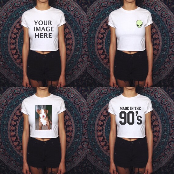 etsy custom crop top