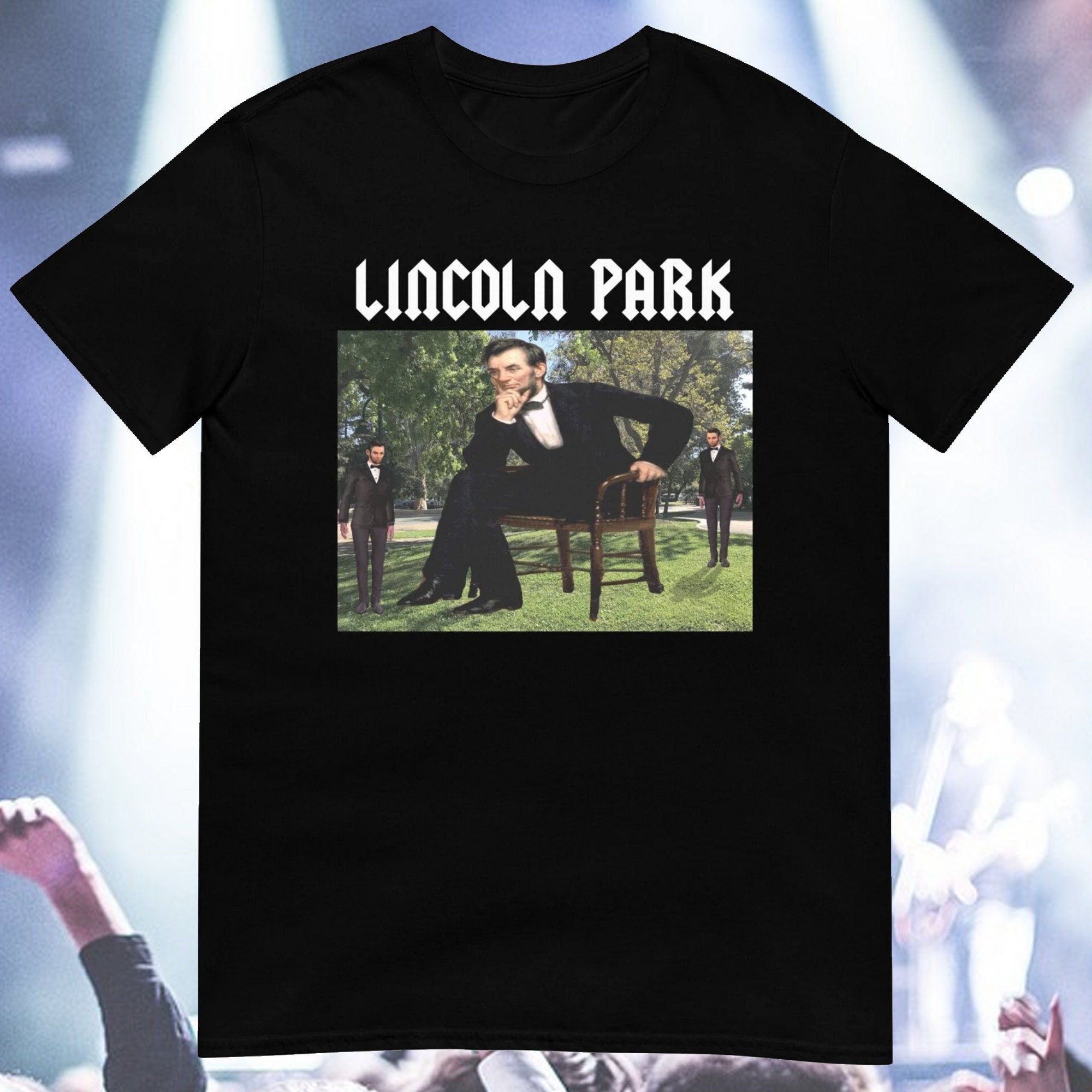 Lincoln Park Parody Band Tee Cursed off Brand Knock off Music T