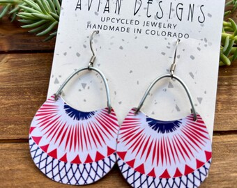 Geometric Arch Earrings | Upcycled Retro Jewelry