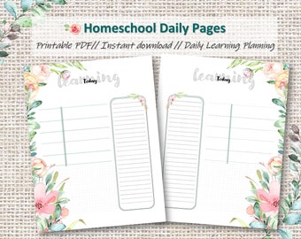 Printable Co-op Unit Study Planning Pages Homeschool planner | Etsy