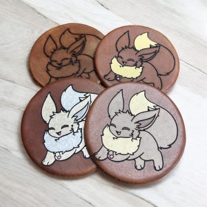 Leather Video Game Monster Coasters