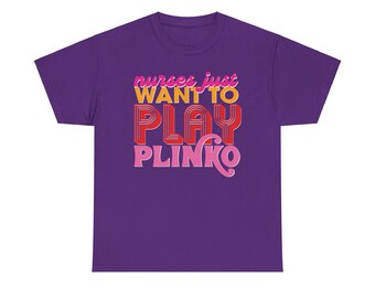 Camiseta "O Preço Certo" - Enfermeiras Só Querem Jogar Plinko