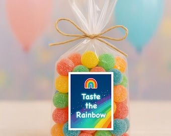 Rainbow Party Favors for Kids | Rainbow Stickers | 8.5 x 11 Party Favors | Rainbow | Custom Party Favors | Rainbow Theme Party | Pride