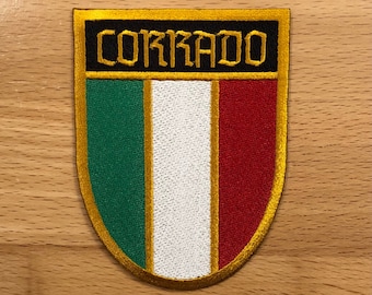 Akacha Stickpatch Italien Flagge – 6x4 Cm, Aus Polyester, Zum Aufbügeln Oder Annähen