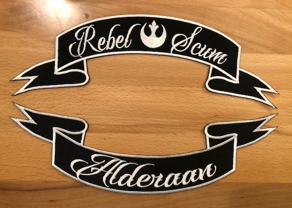 STAR WARS Rebel Scum Banner/Rocker - Iron or Sew On