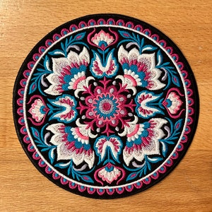 Bohemian Mandala Folk Art Patch