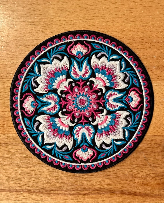 Bohemian Mandala Folk Art Patch