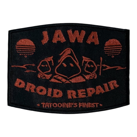 Jawa Droid Repair Iron on Patch - 4" x 3"