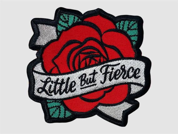 Little But Fierce Iron On Patch 3.75"