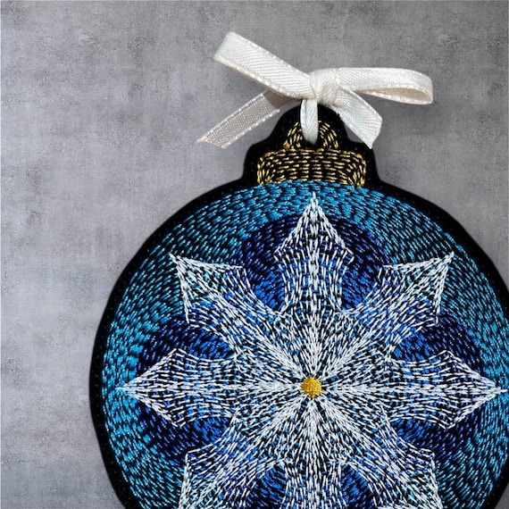 Embroidered Felt Christmas Ornament