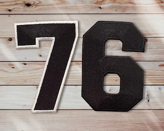 3”, 6&quot;, 8&quot; Number Patches
