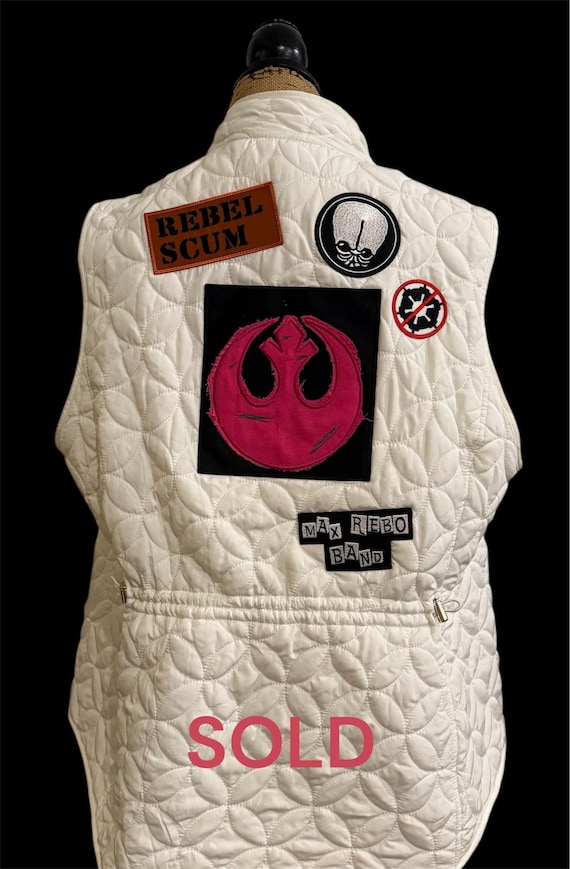 Punk Leia Cosplay Vest Back Patches Only or Complete Vest