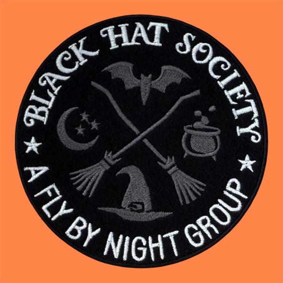 Black Hat Society Patch - 5" x 5"