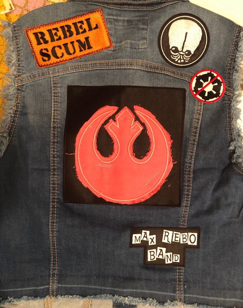 Julian Callos inspired Punk Leia Vest Back Patches All or Some