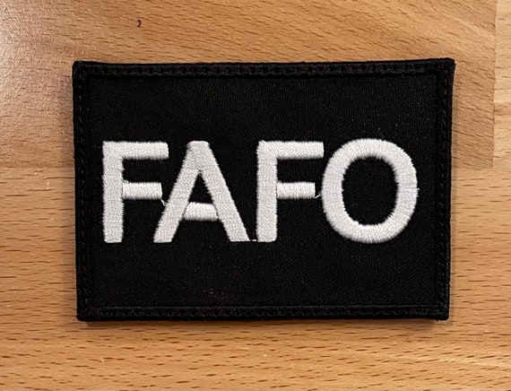 FAFO Patch 3" x 2" Iron On/Hook Velcro™