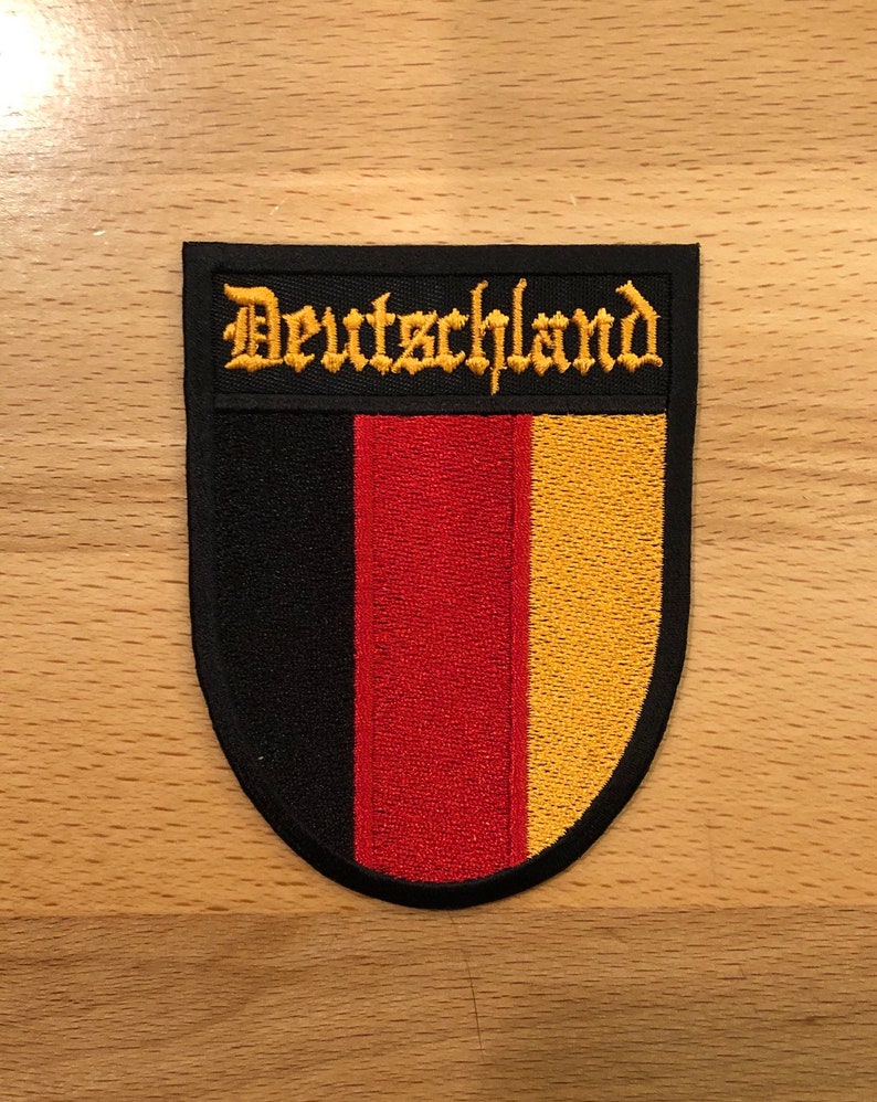 German Deutschland Patch - Iron on or Sew on - 100% Embroidered - Etsy