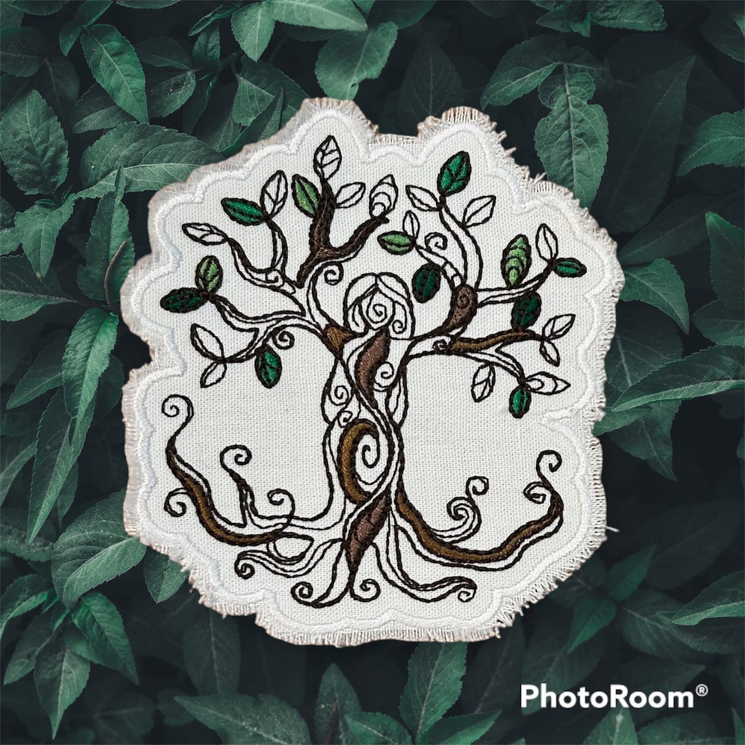 Tree Goddess, Mother Nature Embroidered Patch - Etsy