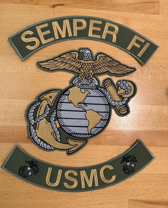 USMC Semper Fi Set of Rockers and/or Jacket Back