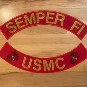 USMC Semper Fi Set of Rockers