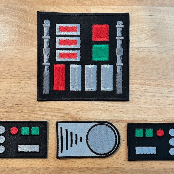 Darth Vader Chest Plate & Belt Patches - Star Wars