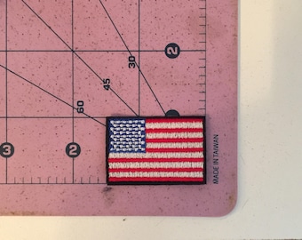 Toppa Ricamata Bandiera USA – 7,9 X 4,9 Cm, Da Cucire O Stirare