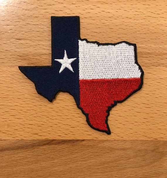 TEXAS State Flag Patch - 100% Embroidered - Iron or Sew On