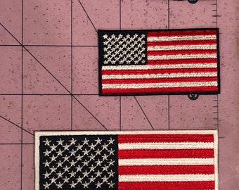 Toppa Ricamata Con Bandiera Americana USA – Con Gancio E Passante (Velcro) – Per Abbigliamento E Accessori