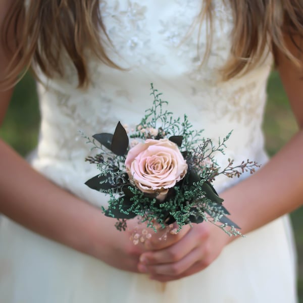 Dried Small Pink Bouquet Etsy