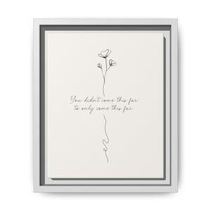 Motivational Quote Canvas Print: Vibrant Home Office Wall Art