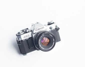 Canon AE-1 | 35mm Camera Kit | Ready to Shoot | 50mm F1.8 Lens |