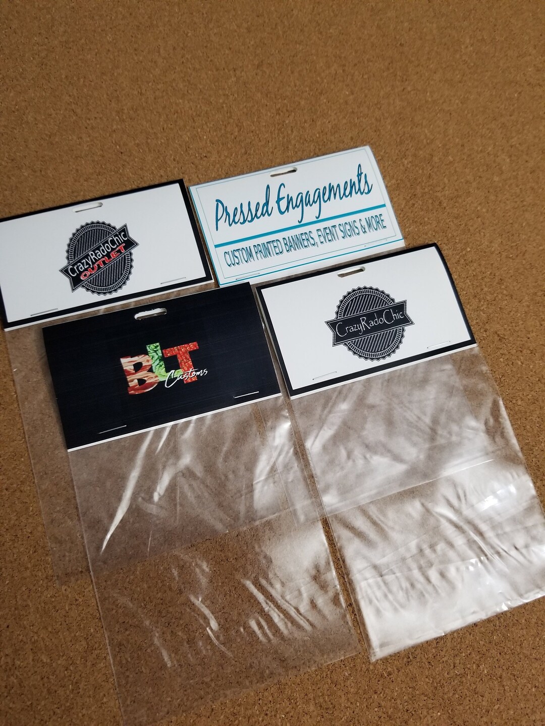 25pcs, 4x2. Product Bag Topper, Branded Bag Topper, Custom Bag Toppers