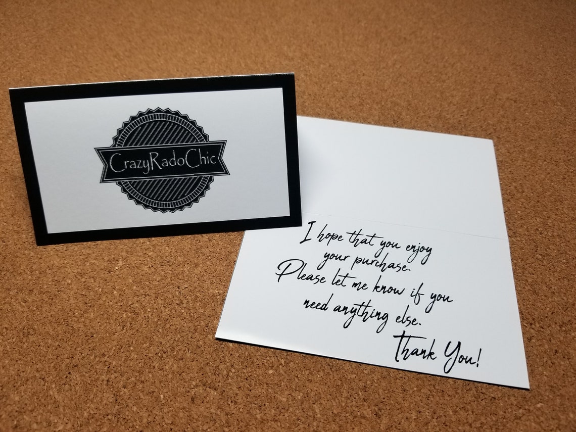 Thank You Cards A1 3x5 Thank You Cards Tented Thank | Etsy