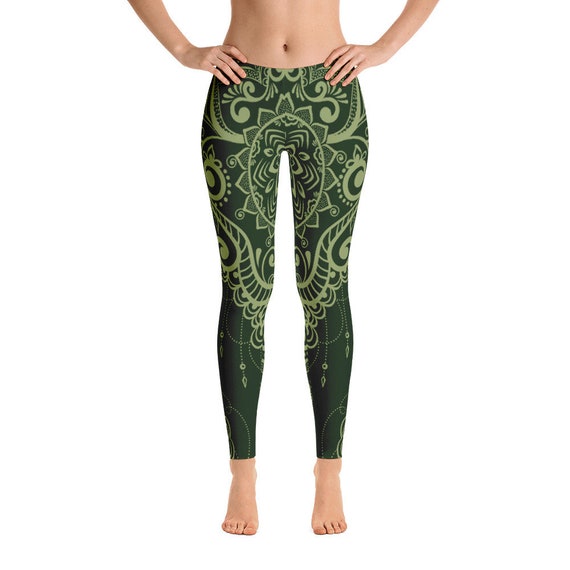 womens green leggings