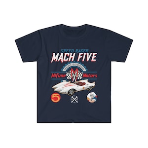 Speed Racer Mach 5 Mifune Motors Unisex Softstyle T-Shirt