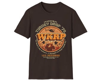 WKRP Turkey Drop &#39;78 Worn Softstyle T-Shirt