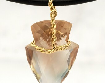 Oregon Sunstone Arrowhead Necklace