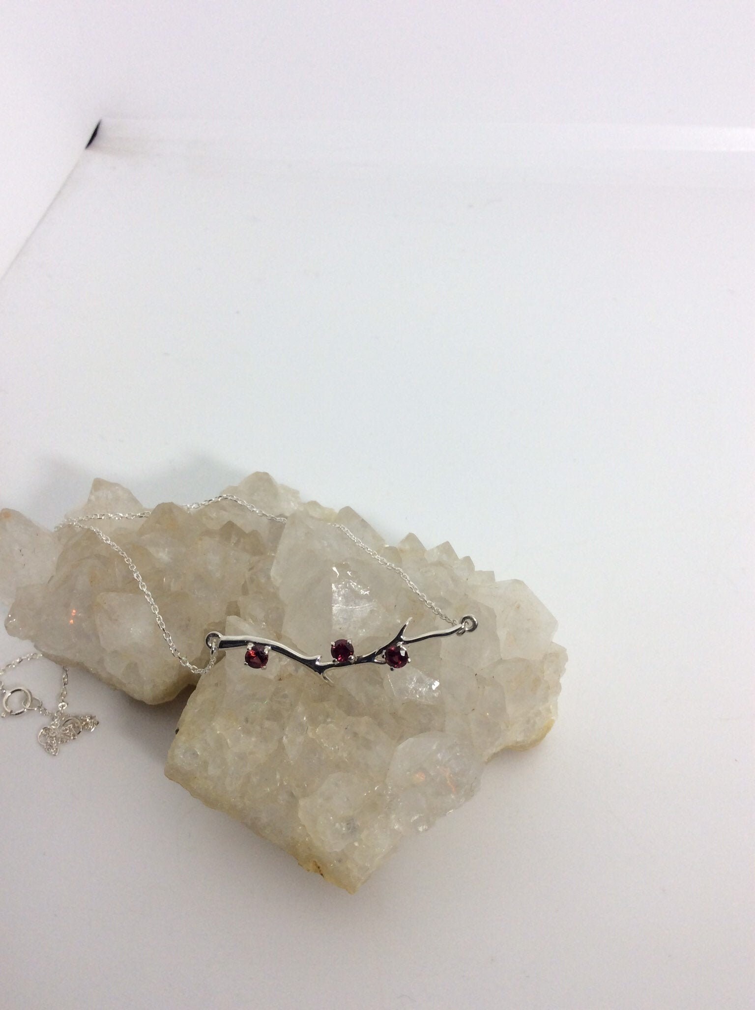 Montana Natural 3 Stone Red in Sterling Silver Etsy