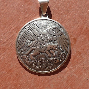 Condor, Puma and Serpent Silver Pendant