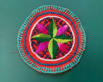 Shipibo Art Patch - Diameter 11.5 cm