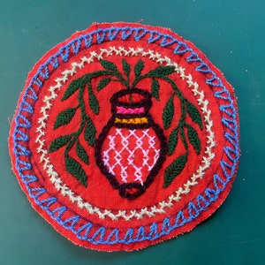 Naszywka Shipibo - średnica 9,5 cm