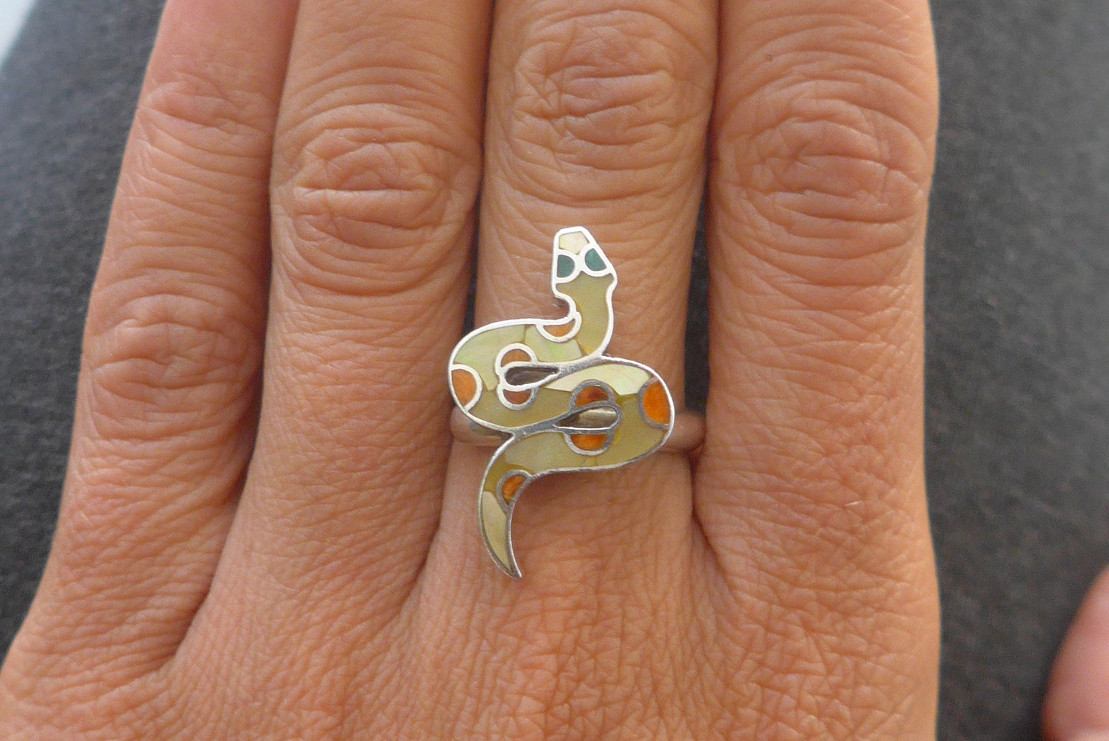 Adjustable Snake Ring Etsy