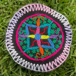 Shipibo Art Patch - Diameter 9 cm