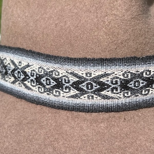 100% Alpaca Wool  Handwoven  Hat Strap