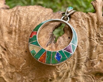 Inka Calendar Colorful Pendant