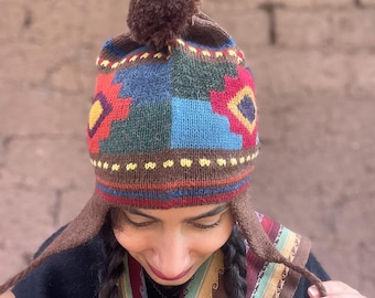 100% Alpaca Wool, Handmade Soft and Warm Beanie