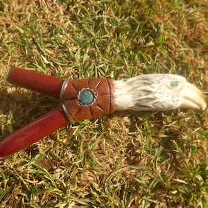 Wood Kuripe with Condor