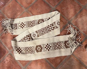 White Alpaca Wool Scarf
