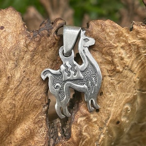 Small Silver Llama Pendant
