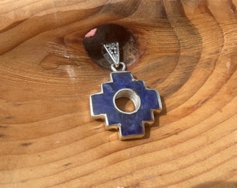 Reversible Lapiz Lazuli Chakana Pendant with Inca Trilogy (Condor, Puma,  Serpent) on the back